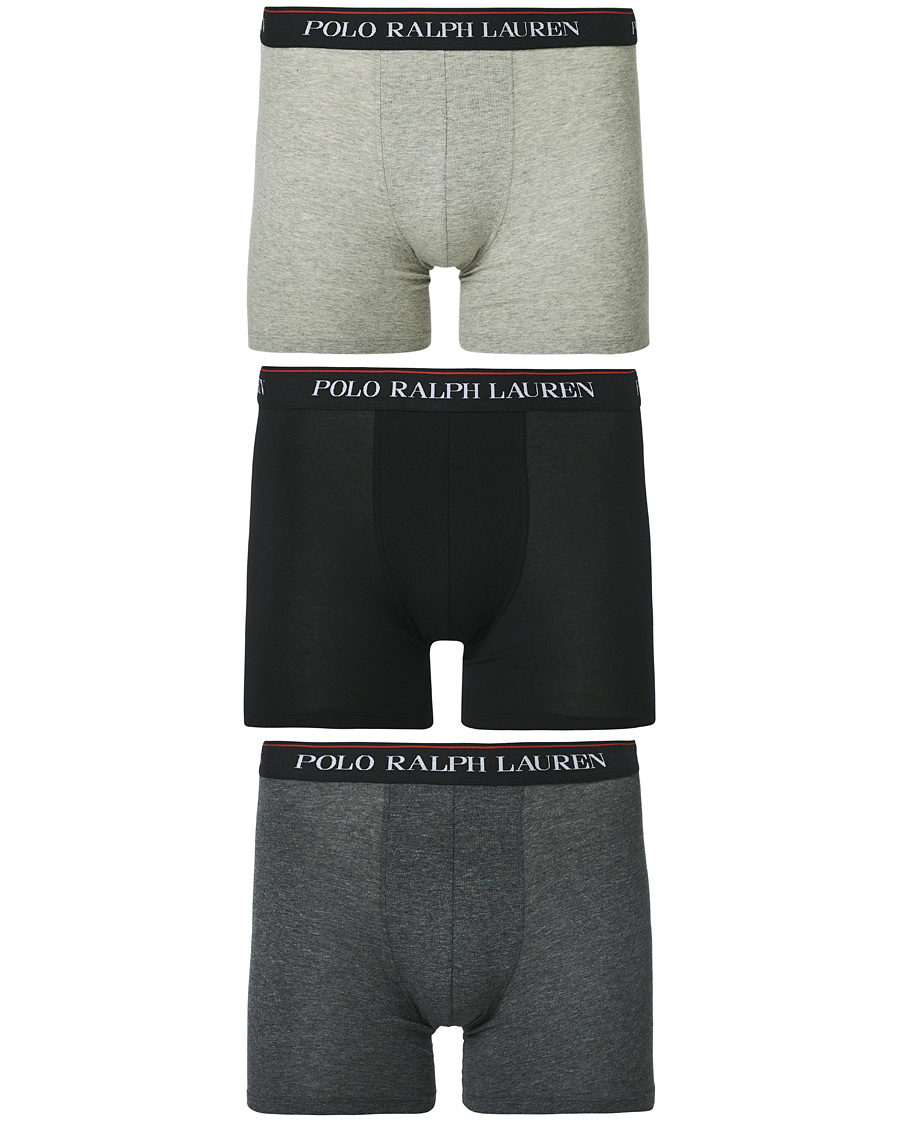 Herr | Underkläder | Polo Ralph Lauren | 3-Pack Boxer Brief Light Grey/Grey/Dark Grey