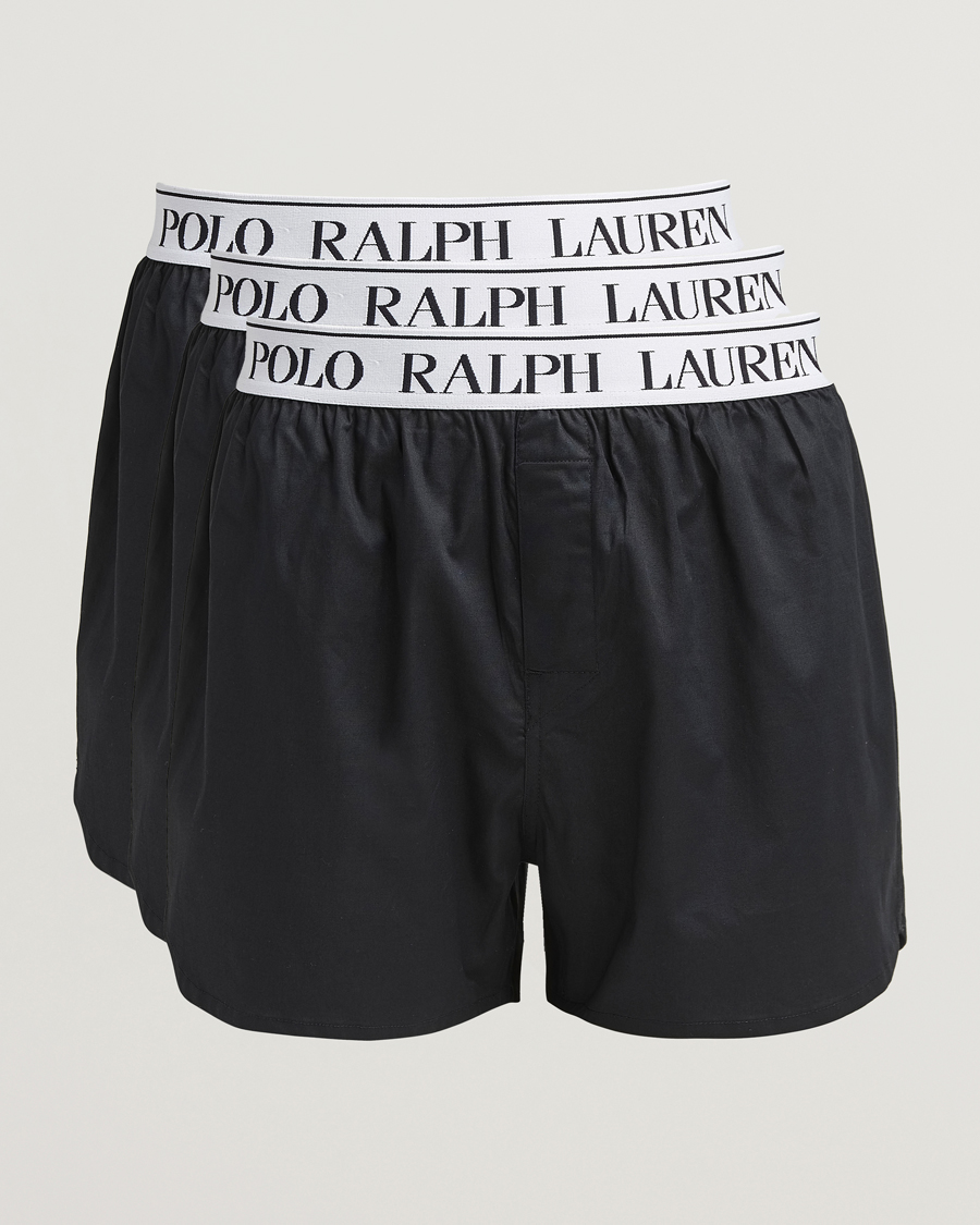 Herr | Underkläder | Polo Ralph Lauren | 3-Pack Elastic Boxer Black