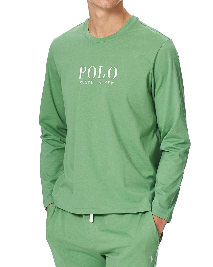 Herr | T-Shirts | Polo Ralph Lauren | Liquid Cotton Long Sleeve Tee Outback Green