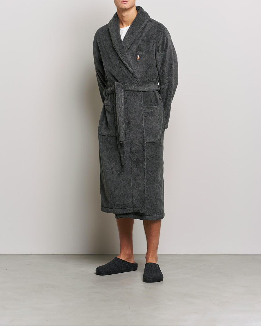 Herr | Pyjamas & Morgonrockar | Polo Ralph Lauren | Cotton Terry Robe Dark Slate