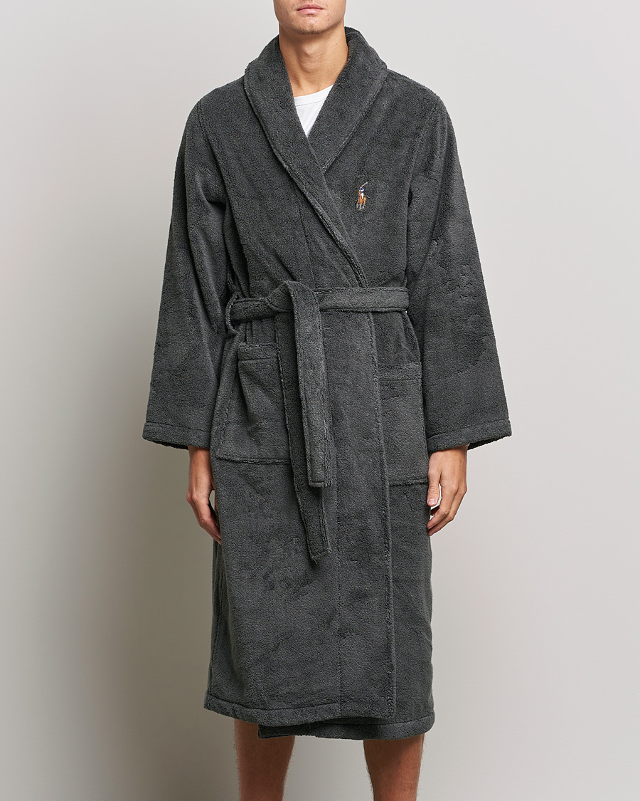 Herr | Pyjamas & Morgonrockar | Polo Ralph Lauren | Cotton Terry Robe Dark Slate
