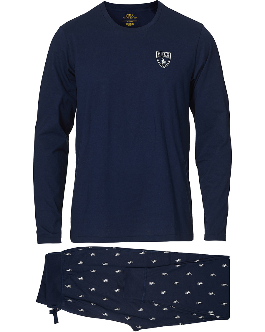 Herr | Pyjamas & Morgonrockar | Polo Ralph Lauren | Long Sleeve Pyjama Set Navy