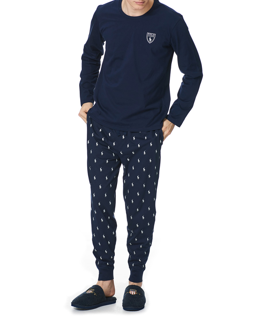 Herr | Pyjamas & Morgonrockar | Polo Ralph Lauren | Long Sleeve Pyjama Set Navy