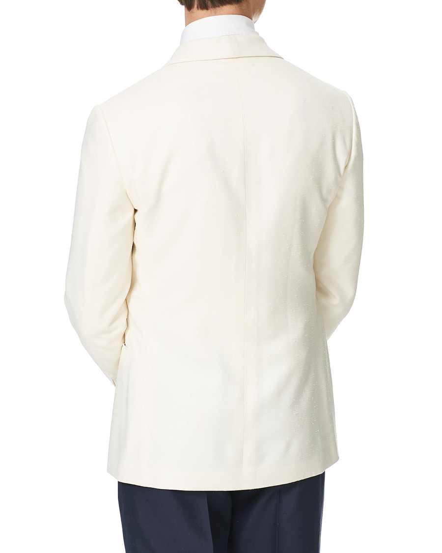 Herr | Kavajer | Ralph Lauren Purple Label | Double Breasted Mulberry Silk Blazer Cream
