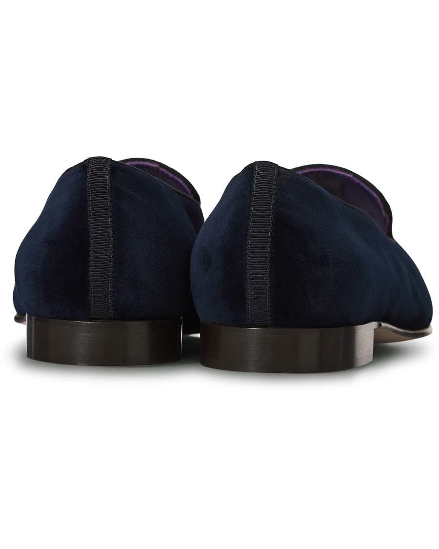 Herr | Ralph Lauren Purple Label Alonso Palm Crest Slippers Navy | Ralph Lauren Purple Label | Alonso Palm Crest Slippers Navy