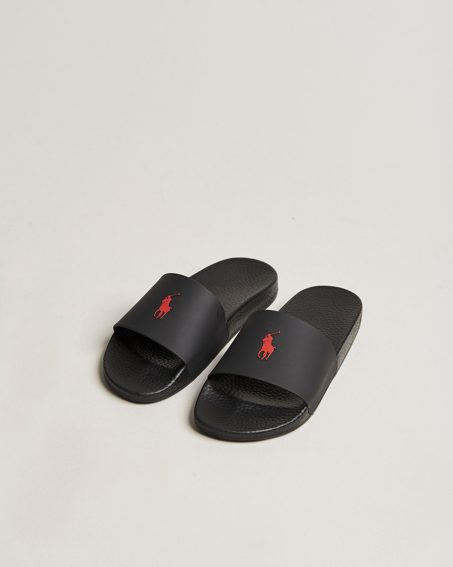 Herr | Sandaler & Tofflor | Polo Ralph Lauren | Logo Slides Black