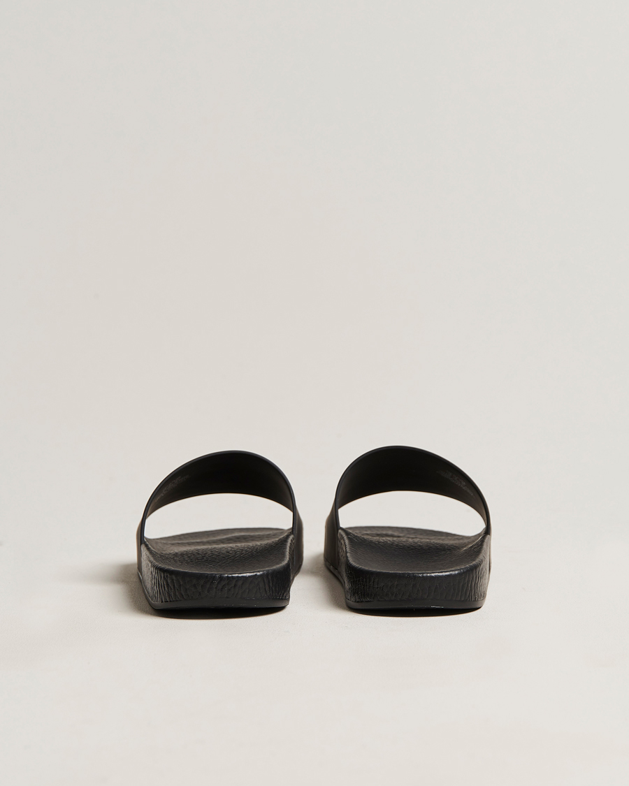 Herr | Polo Ralph Lauren Logo Slides Black | Polo Ralph Lauren | Logo Slides Black