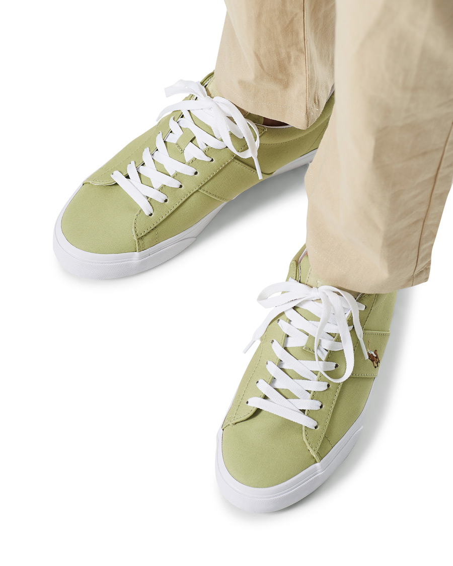 Herr | Polo Ralph Lauren Sayer Canvas Sneaker Light Olive | Polo Ralph Lauren | Sayer Canvas Sneaker Light Olive