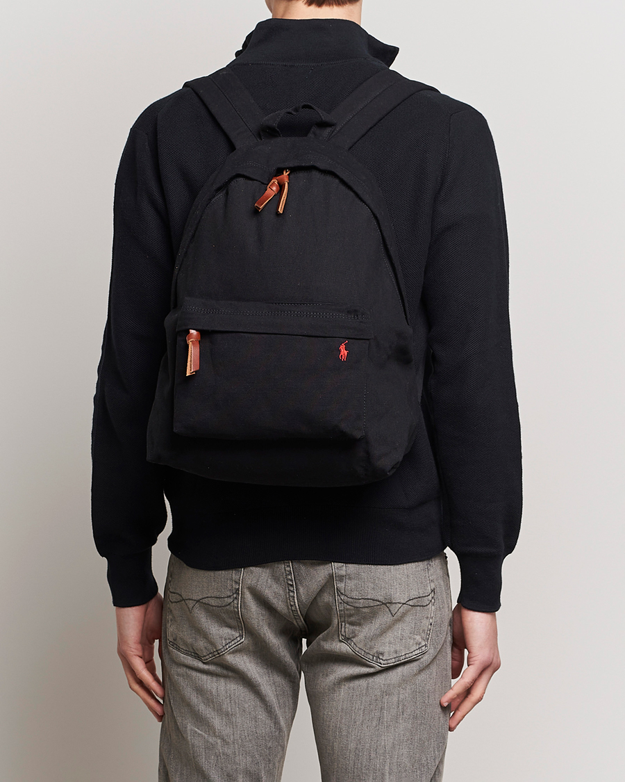 Herr | Polo Ralph Lauren Canvas Backpack Black | Polo Ralph Lauren | Canvas Backpack Black