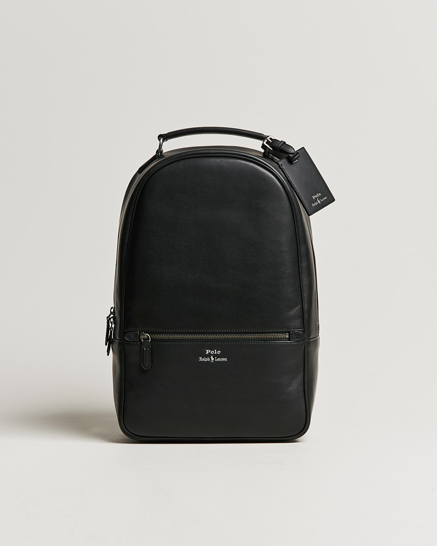 Herr | Polo Ralph Lauren Leather Backpack Black | Polo Ralph Lauren | Leather Backpack Black