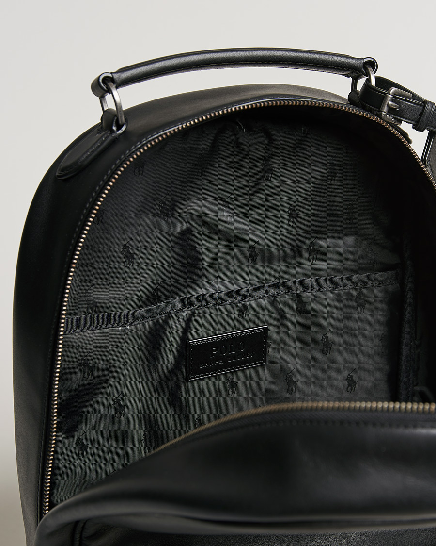 Herr | Polo Ralph Lauren Leather Backpack Black | Polo Ralph Lauren | Leather Backpack Black