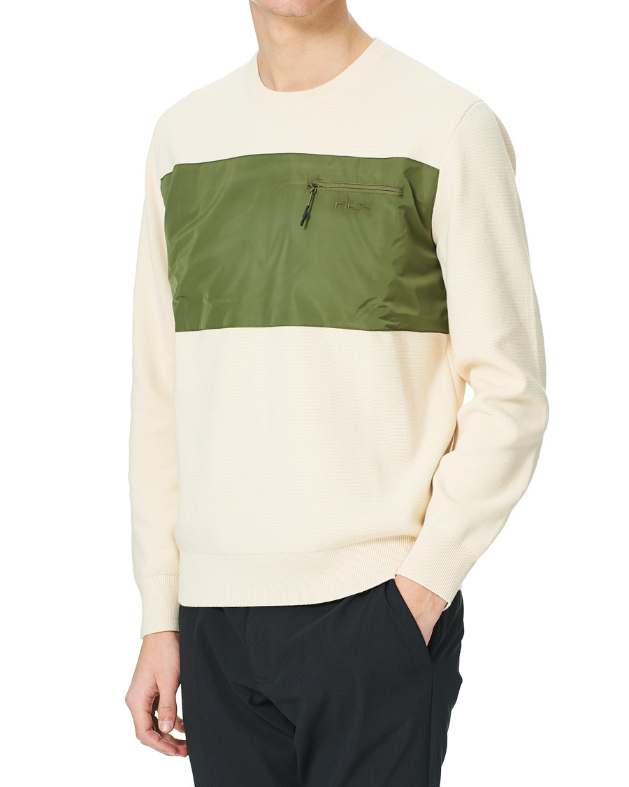 Herr | Tröjor | RLX Ralph Lauren | Hybrid Sweater Guide Creme