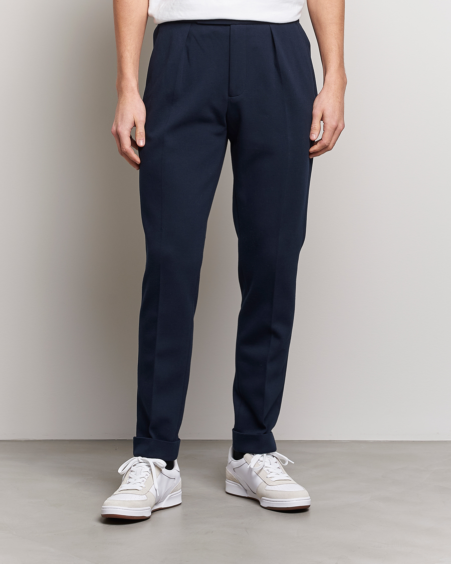 Herr | Kostymbyxor | Polo Ralph Lauren | Double Knit Tech Trousers Aviator Navy