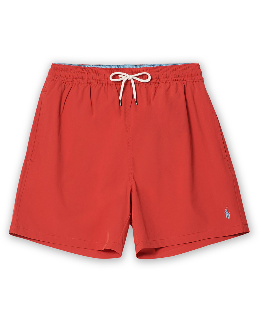 Herr | Badbyxor | Polo Ralph Lauren | Recyceled Traveler Boxer Swimshorts Starboard Red