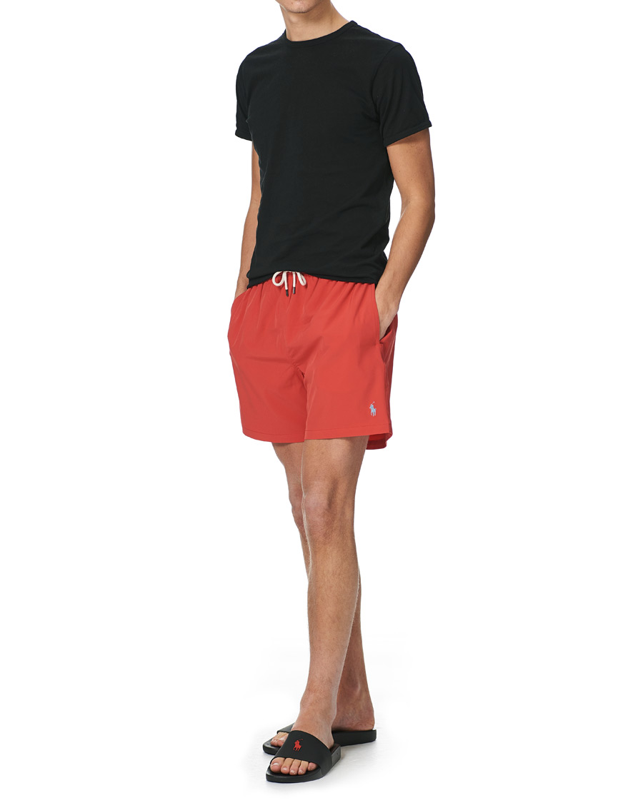 Herr | Badbyxor | Polo Ralph Lauren | Recyceled Traveler Boxer Swimshorts Starboard Red