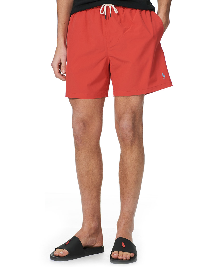 Herr | Badbyxor | Polo Ralph Lauren | Recyceled Traveler Boxer Swimshorts Starboard Red