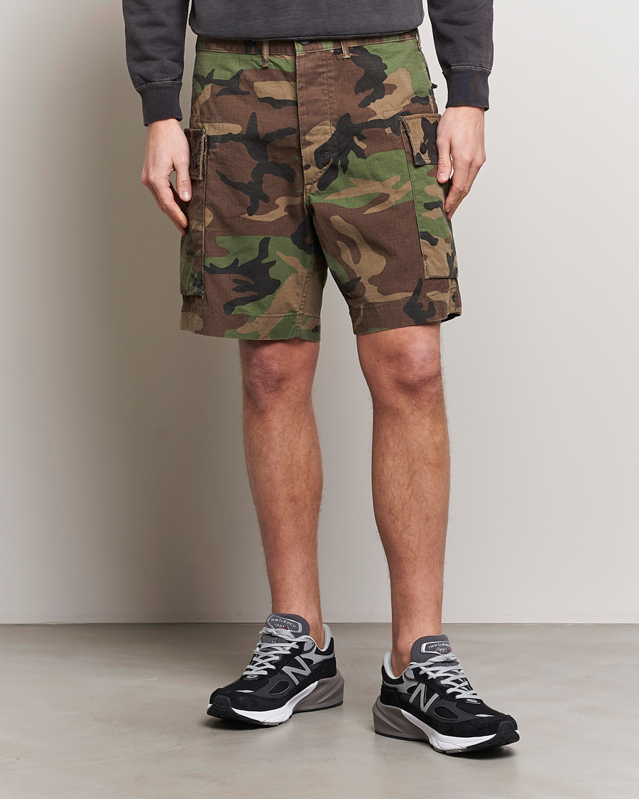 Herr | Avdelningar | RRL | Regiment Cargo Shorts Woodland Camo