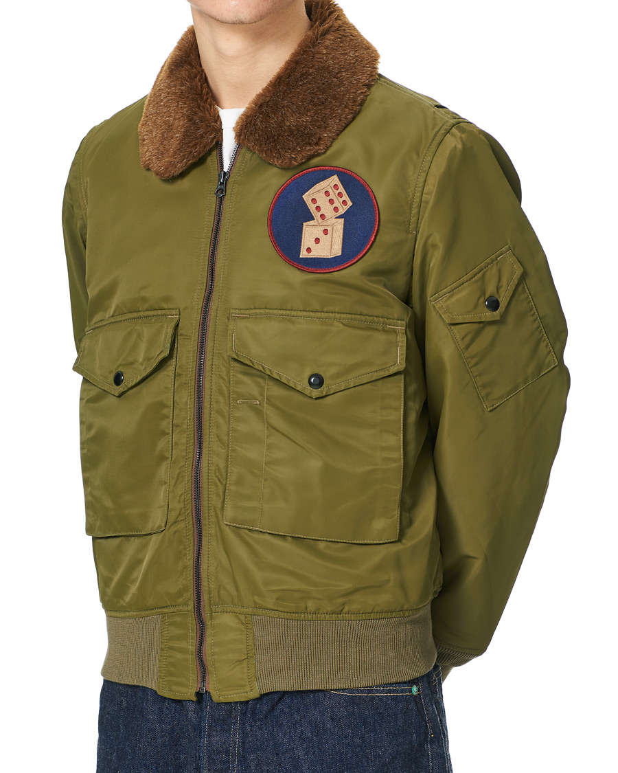 Herr | Jackor | RRL | Filton Shearling Bomber Olive
