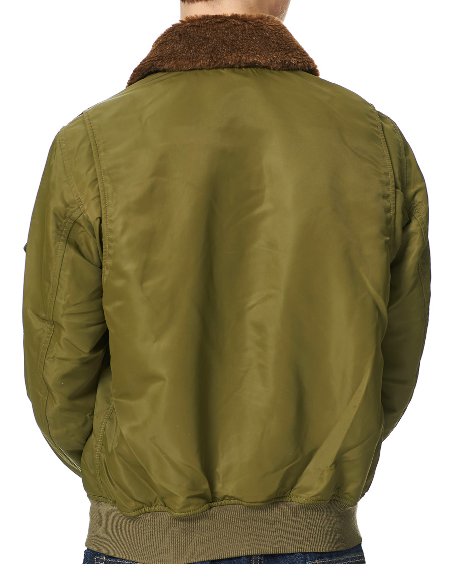 Herr | Jackor | RRL | Filton Shearling Bomber Olive