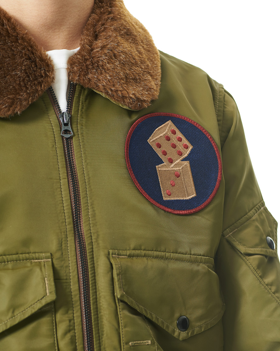 Herr | Jackor | RRL | Filton Shearling Bomber Olive