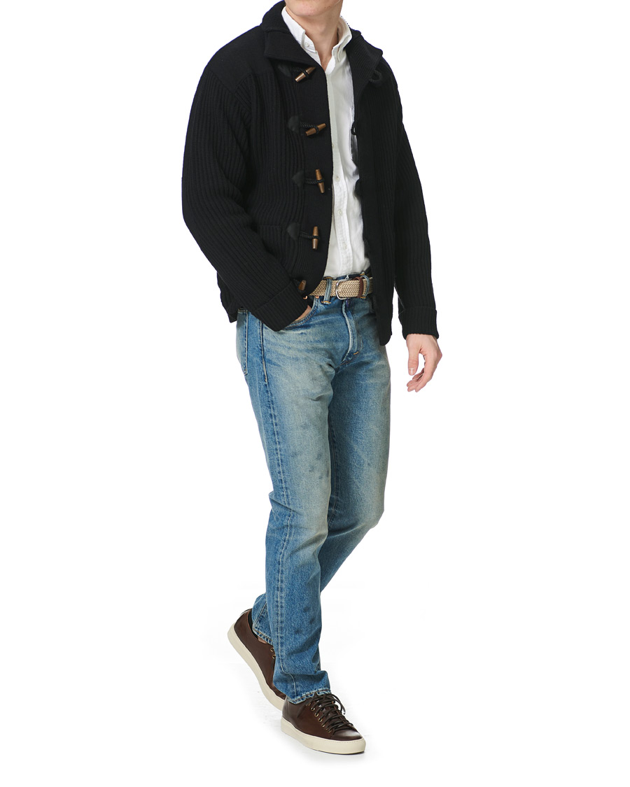 Herr | Tröjor | RRL | Toggle Coat Cardigan Black