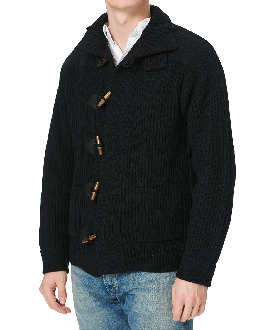 Herr | Tröjor | RRL | Toggle Coat Cardigan Black