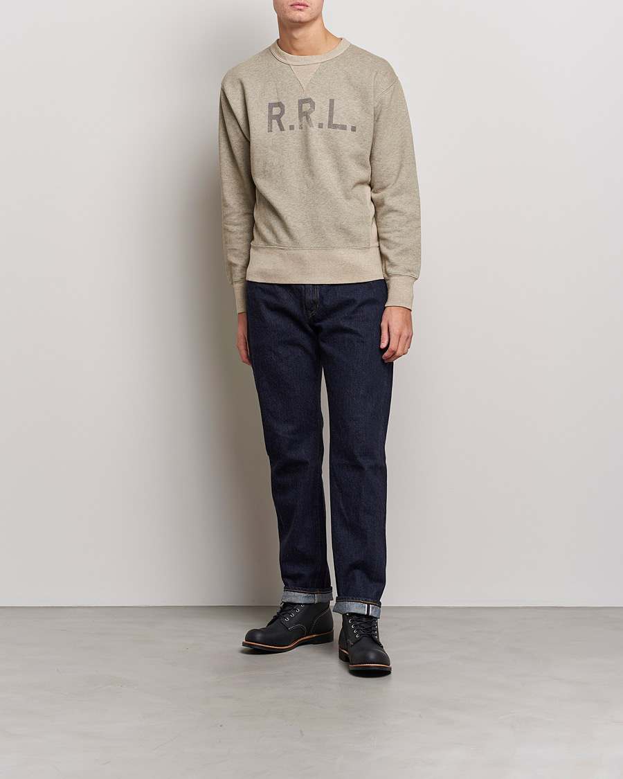 Herr | Tröjor | RRL | Double V Sweatshirt Trainer Heather