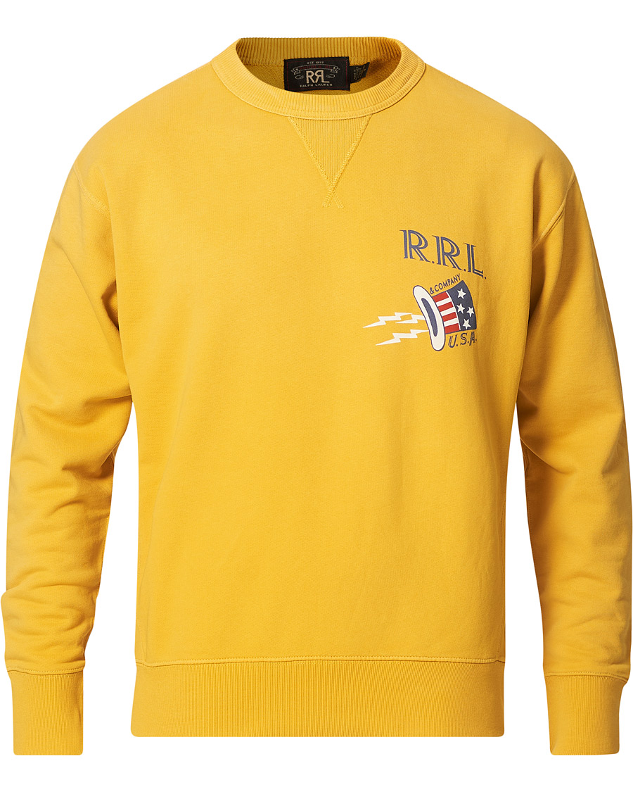 Herr | Tröjor | RRL | Graphic Logo Sweatshirt Yellow