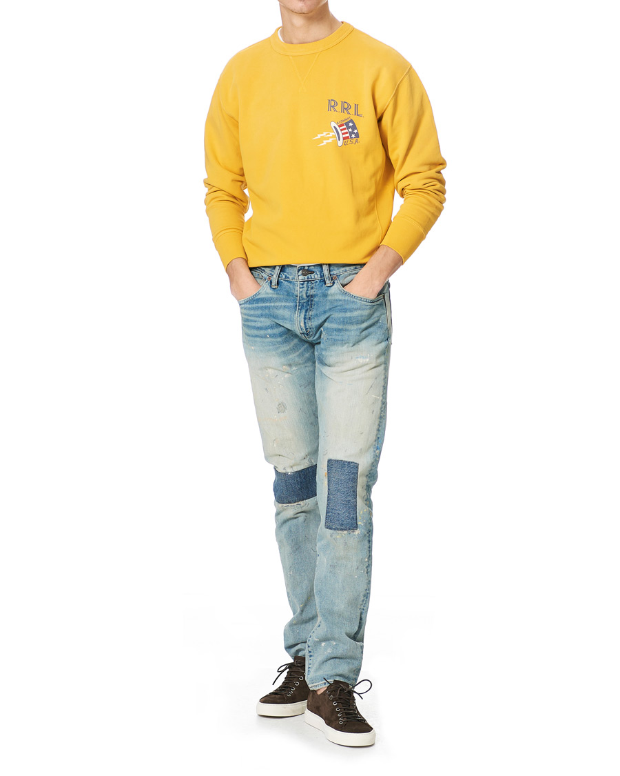 Herr | Tröjor | RRL | Graphic Logo Sweatshirt Yellow