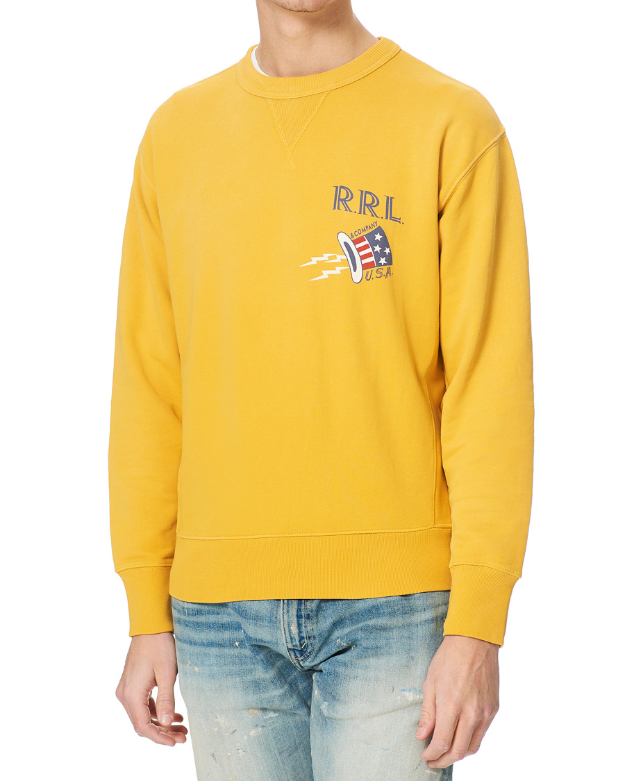 Herr | Tröjor | RRL | Graphic Logo Sweatshirt Yellow
