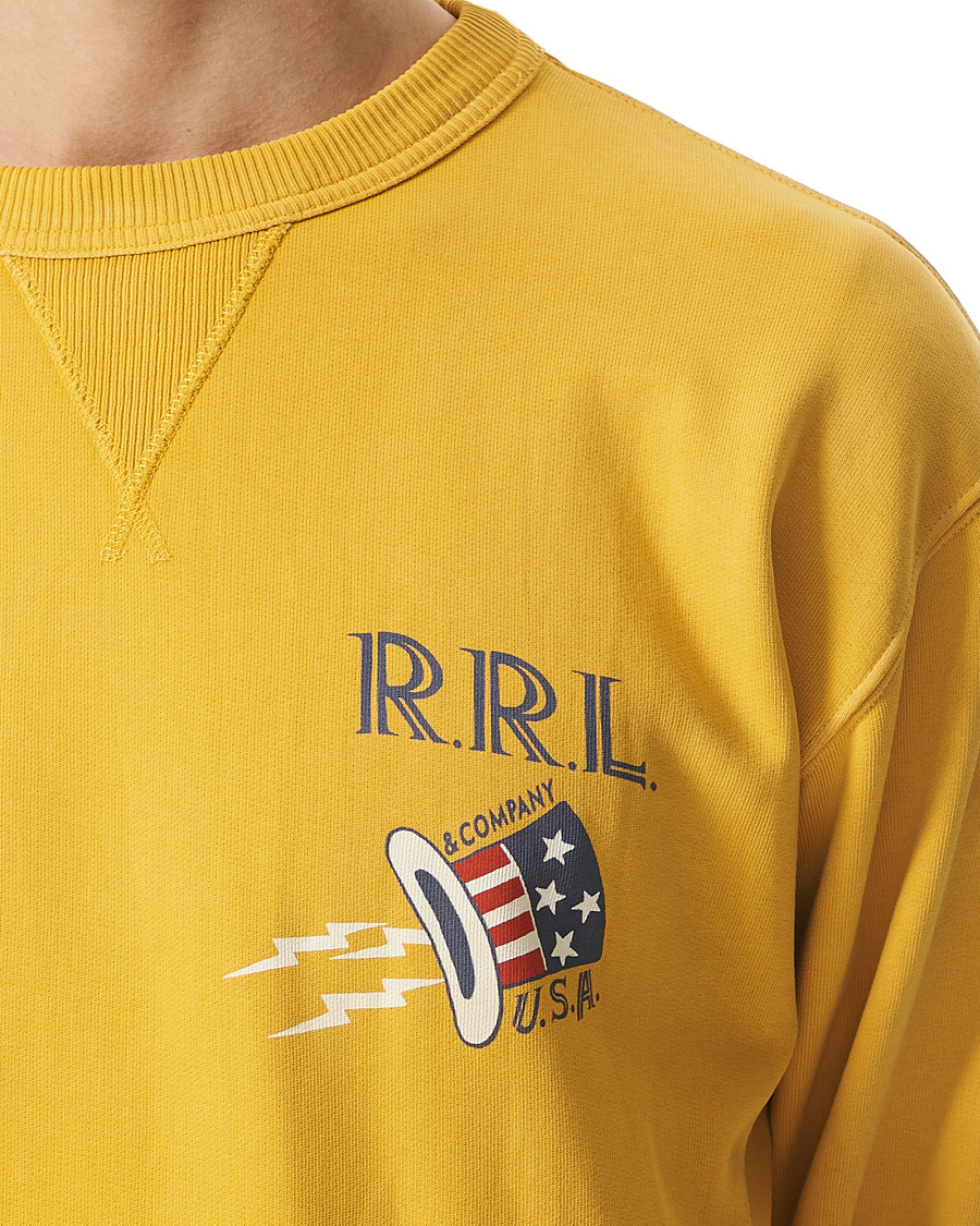 Herr | Tröjor | RRL | Graphic Logo Sweatshirt Yellow