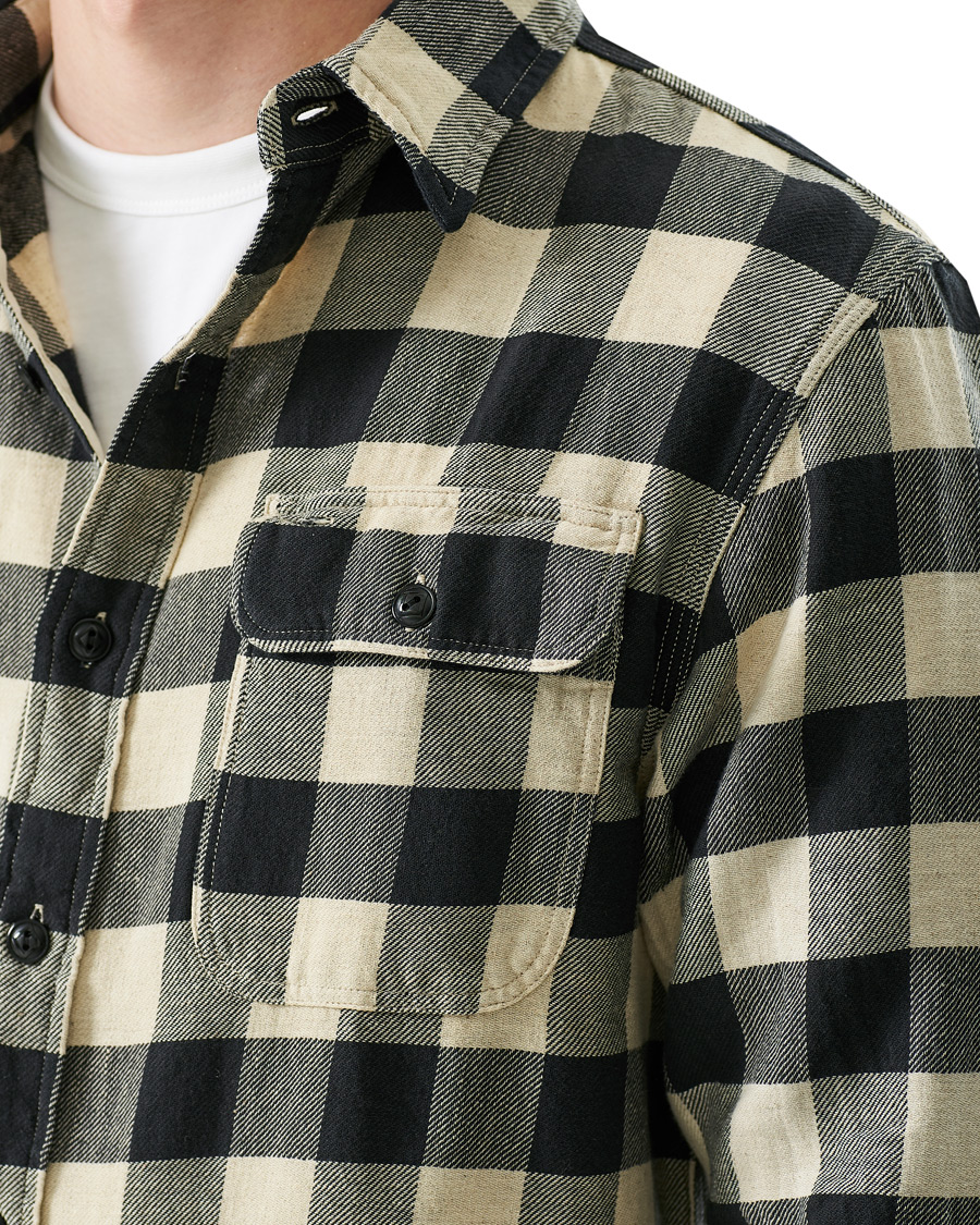 Herr | Skjortor | RRL | Matlock Overshirt Black/White