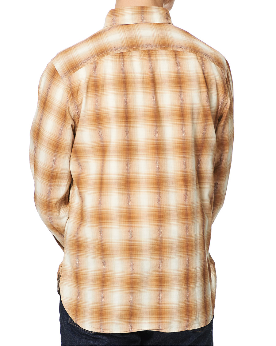 Herr | Skjortor | RRL | Lee Checked Overshirt Tan/Cream