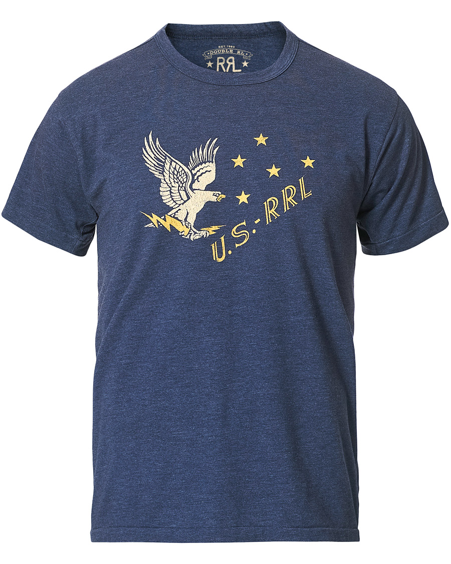 Herr | T-Shirts | RRL | Graphic Tee Dark Blue