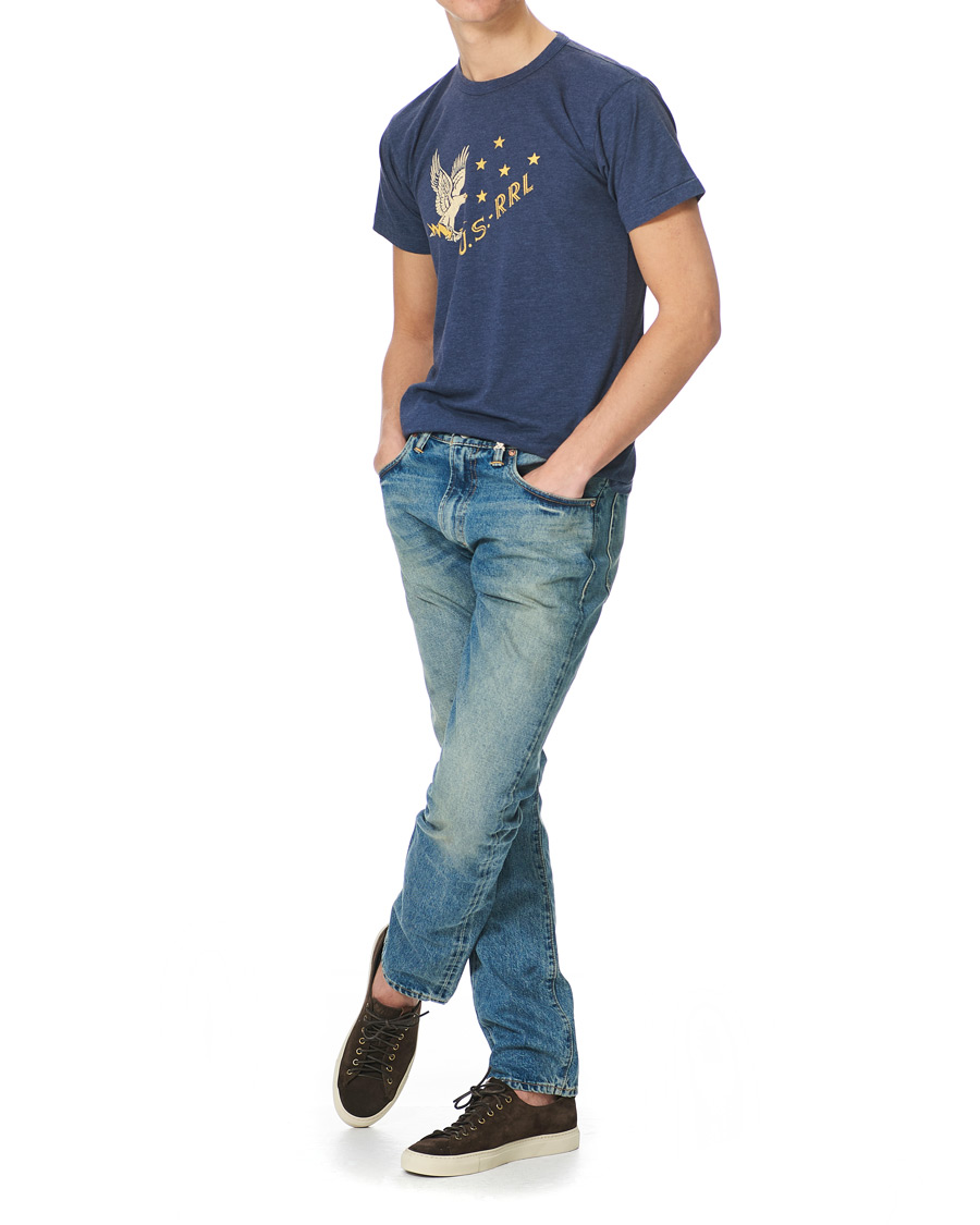 Herr | T-Shirts | RRL | Graphic Tee Dark Blue