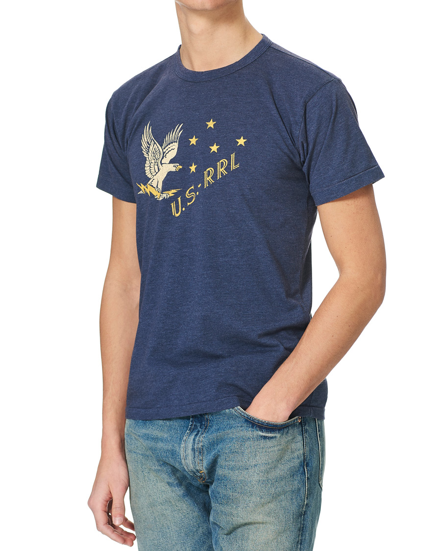 Herr | T-Shirts | RRL | Graphic Tee Dark Blue