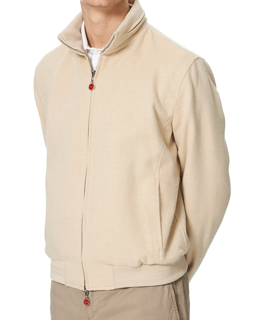 Herr | Jackor | Kiton | Reversible Cashmere Jacket Beige
