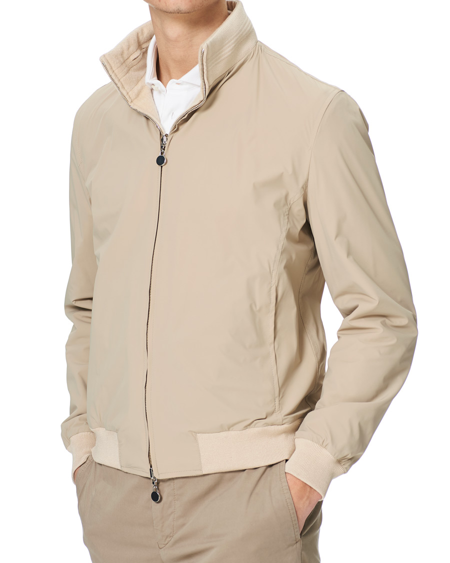 Herr | Jackor | Kiton | Reversible Cashmere Jacket Beige