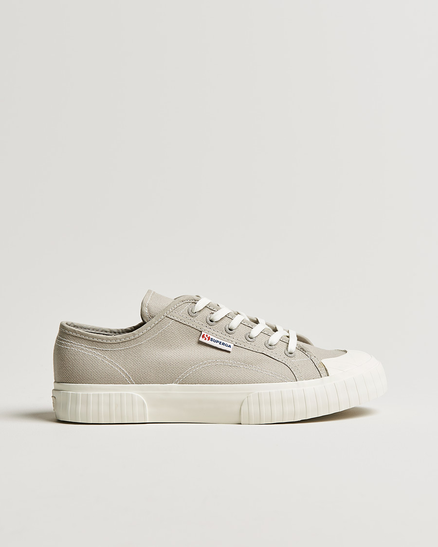 Herr | Superga Canvas Stripe Sole Sneaker Grey | Superga | Canvas Stripe Sole Sneaker Grey