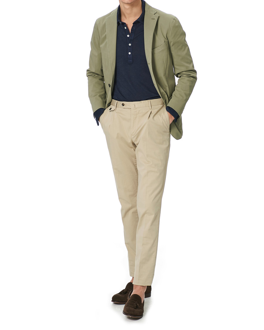 Herr | Kavajer | Boglioli | K Jacket Cotton Stretch Blazer Olive
