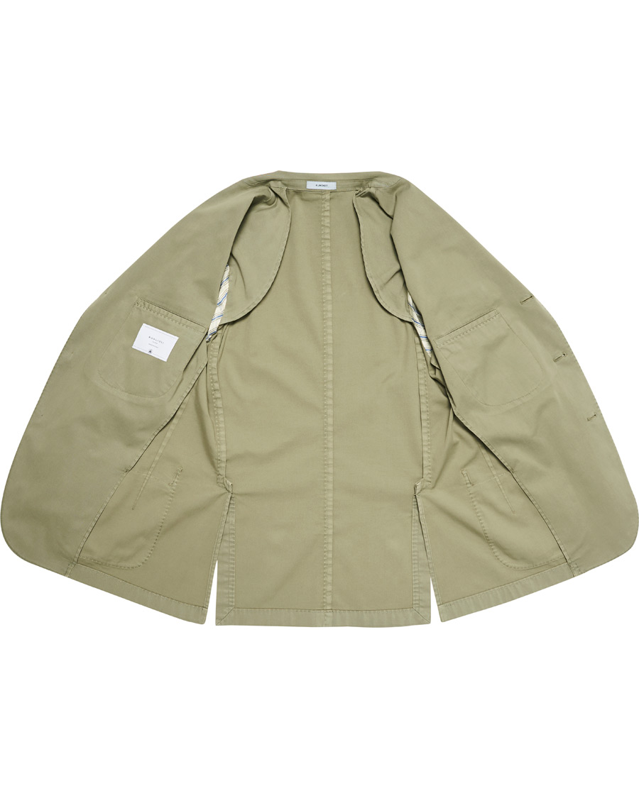 Herr | Kavajer | Boglioli | K Jacket Cotton Stretch Blazer Olive