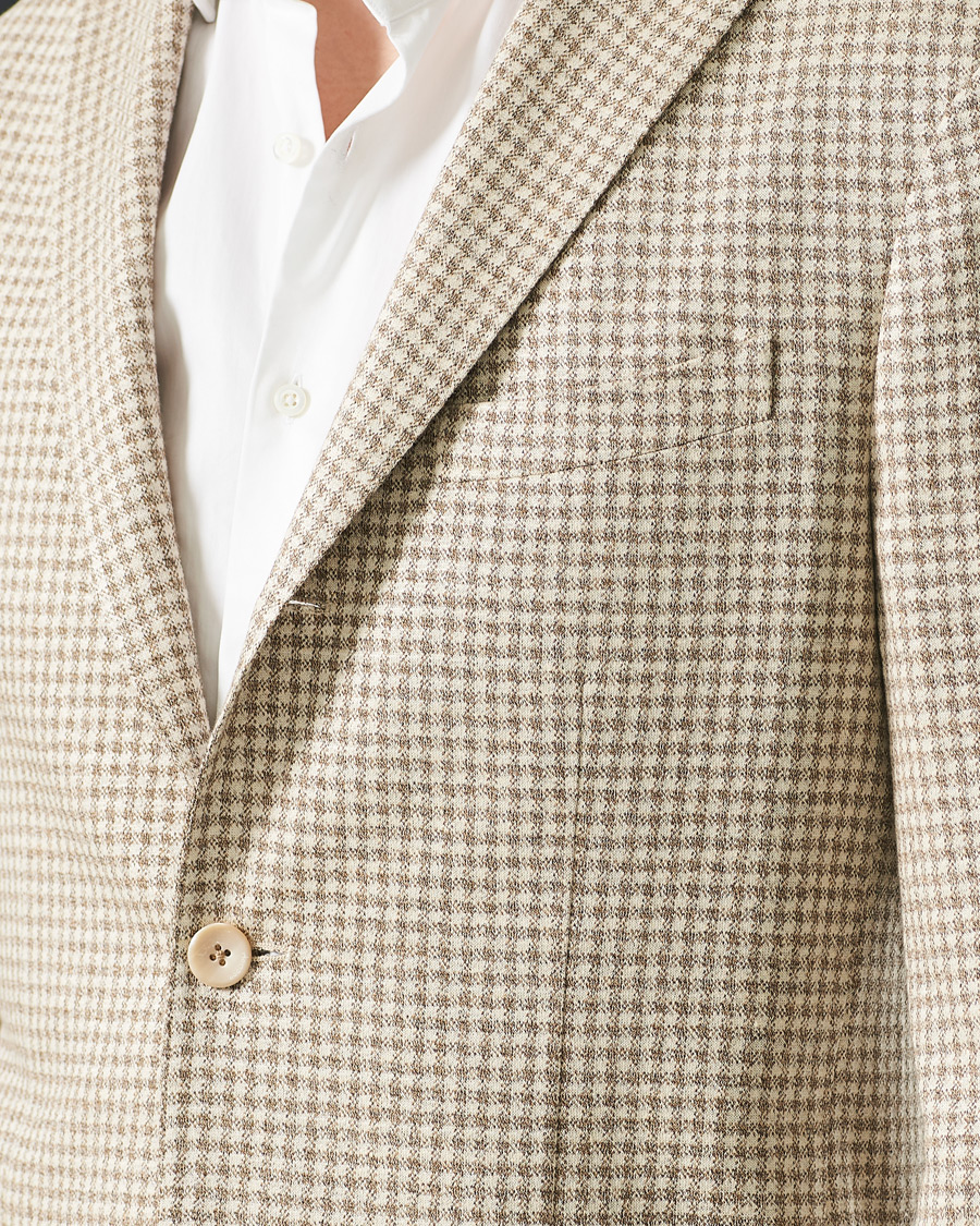 Herr | Kavajer | Boglioli | K Jacket Jersey Vichy Blazer Beige
