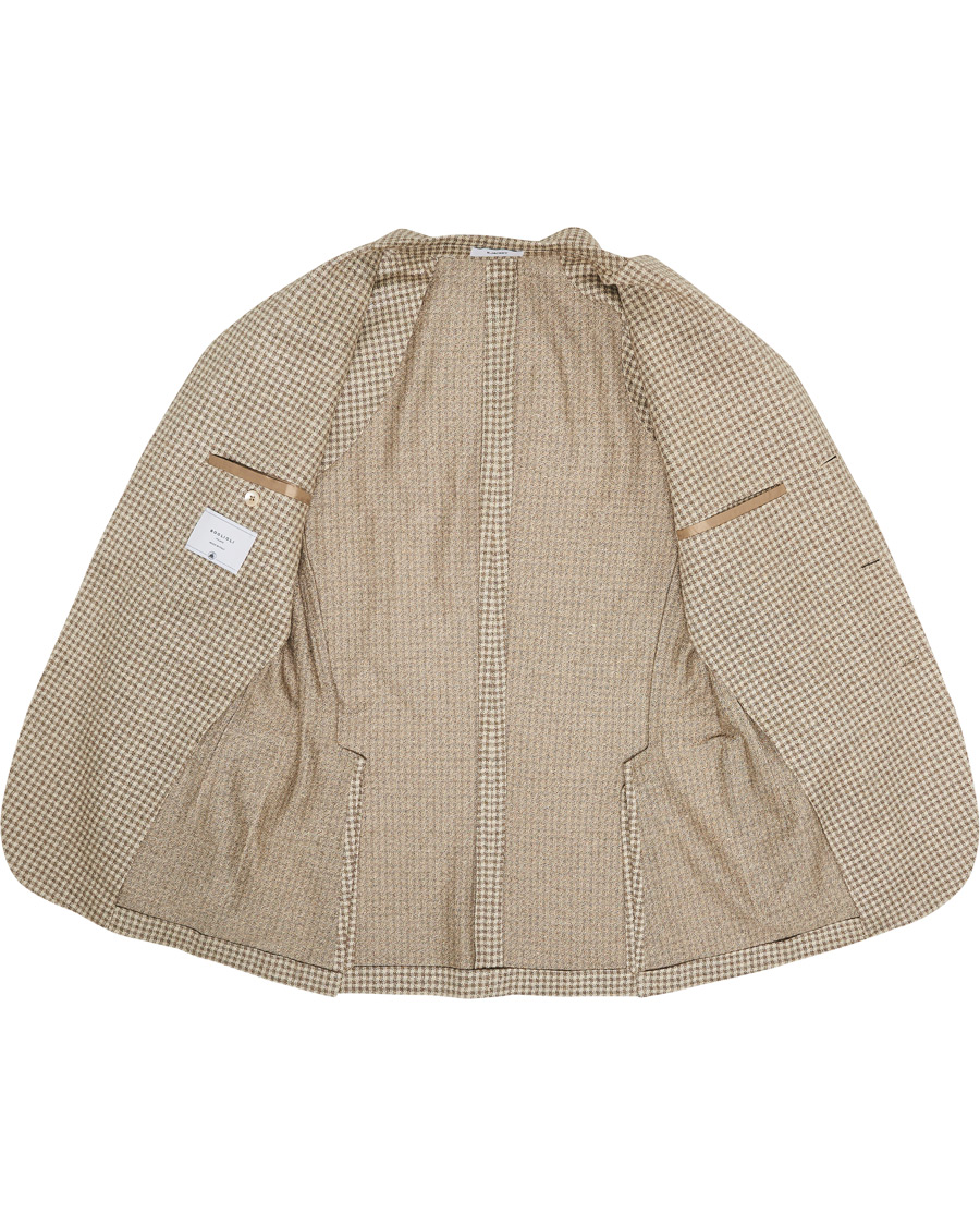 Herr | Kavajer | Boglioli | K Jacket Jersey Vichy Blazer Beige