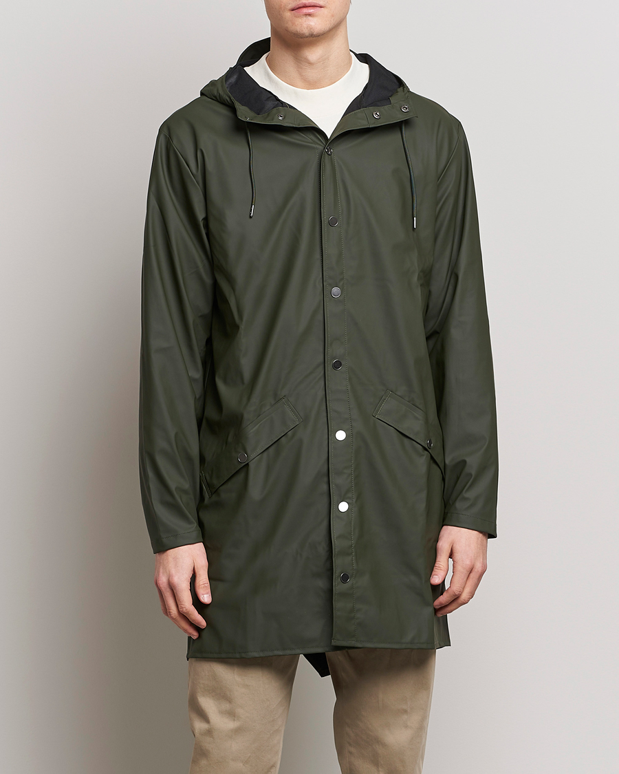 Herr | Regnjackor | RAINS | Long Jacket Green