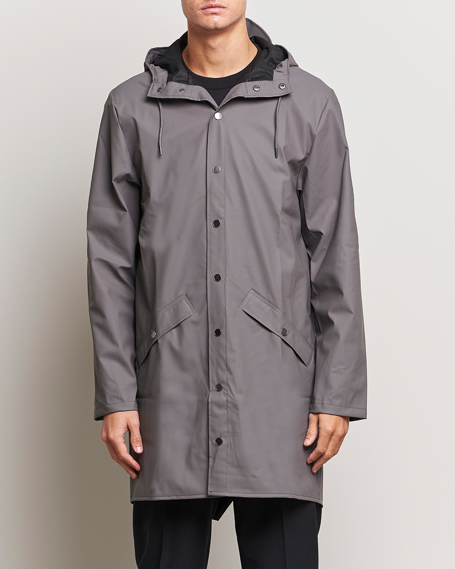 Herr | Möt Regnet Med Stil | RAINS | Long Jacket Grey