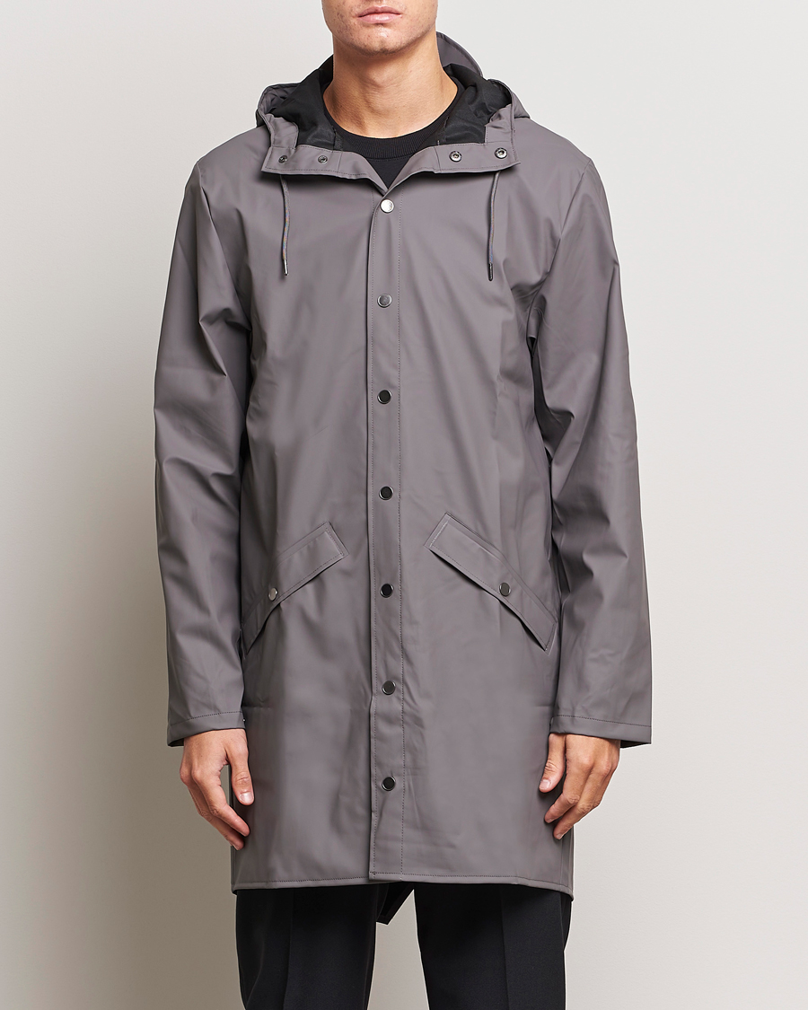 Herr | Klassiska jackor | RAINS | Long Jacket Grey