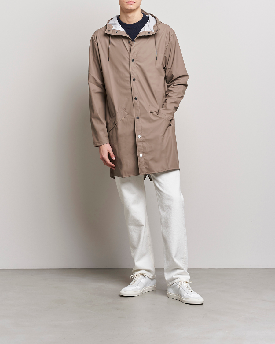 Herr | Jackor | RAINS | Long Jacket Taupe