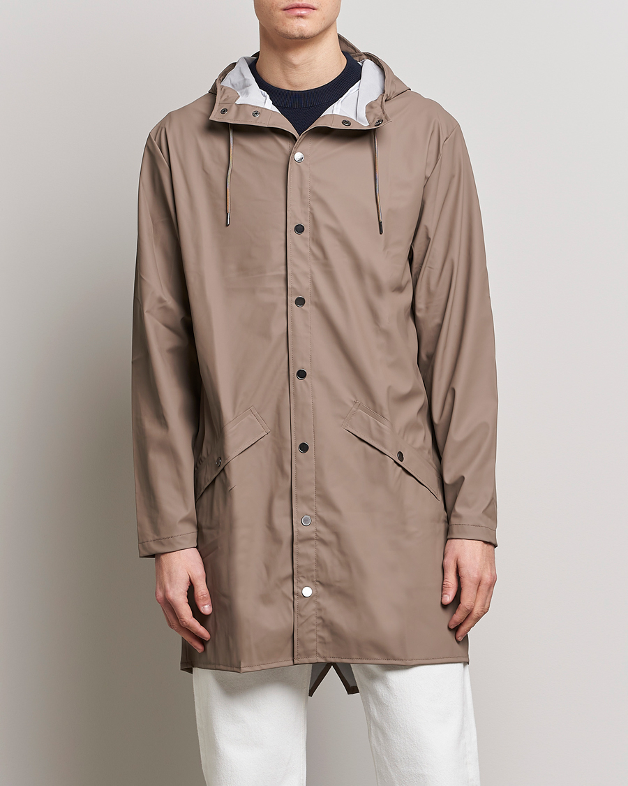 Herr | Jackor | RAINS | Long Jacket Taupe