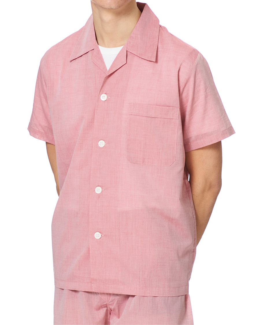 Herr | Pyjamas & Morgonrockar | Derek Rose | Shortie Cotton Pyjama Set Red
