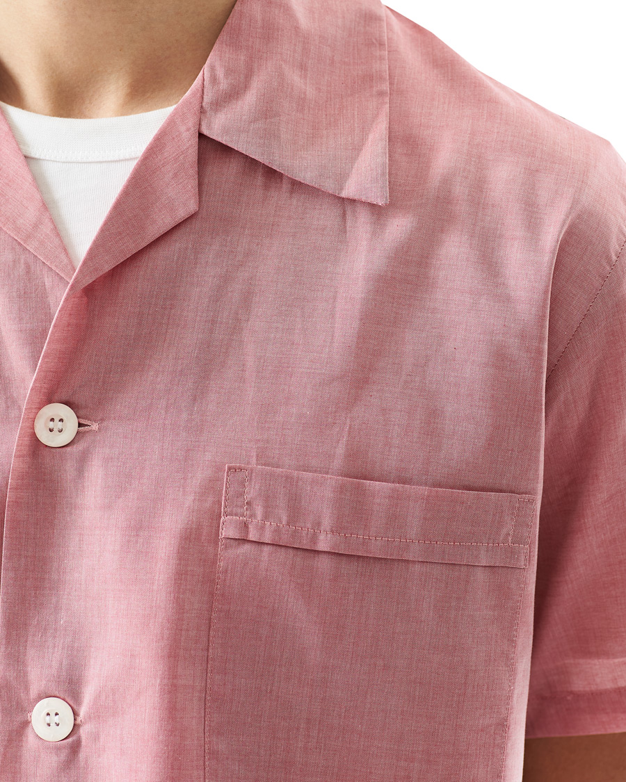 Herr | Pyjamas & Morgonrockar | Derek Rose | Shortie Cotton Pyjama Set Red